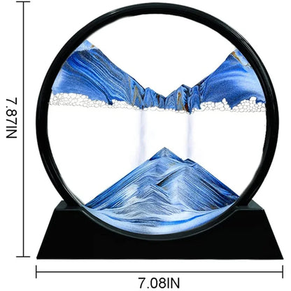 Ornement créatif d'art de sable mobile 3D