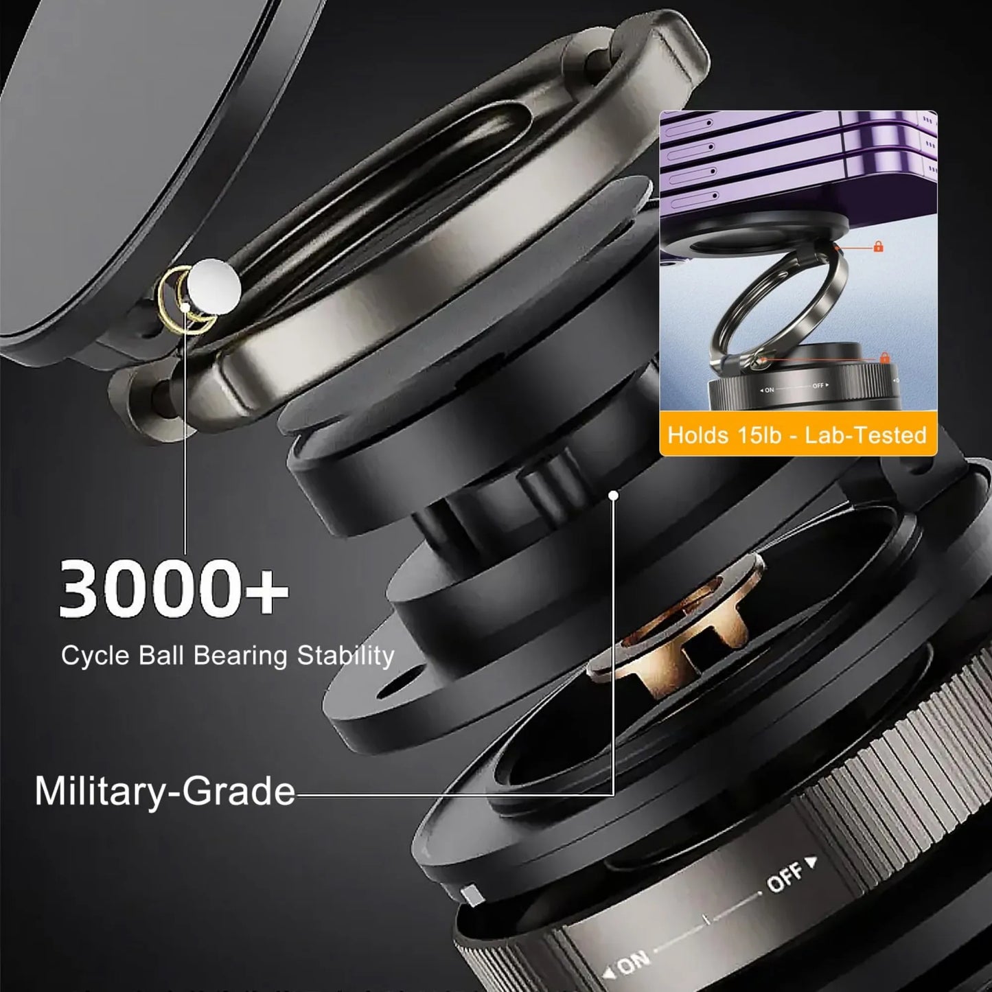 𝗦𝘂𝗽𝗽𝗼𝗿𝘁 𝗱𝗲 𝘁𝗲́𝗹𝗲́𝗽𝗵𝗼𝗻𝗲 𝗺𝗮𝗴𝗻𝗲́𝘁𝗶𝗾𝘂𝗲 𝗽𝗼𝘂𝗿 𝘃𝗼𝗶𝘁𝘂𝗿𝗲