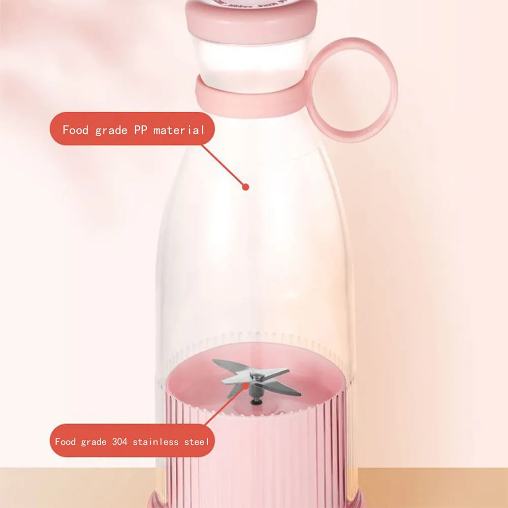 𝗠𝗶𝗻𝗶 𝗠𝗶𝘅𝗲𝘂𝗿 𝗣𝗼𝗿𝘁𝗮𝗯𝗹𝗲 𝗱𝗲 𝗳𝗿𝘂𝗶𝘁- 𝟯𝟴𝟬 𝗠𝗟  𝗽𝗼𝘂𝗿 𝗟𝗮 𝗠𝗮𝗶𝘀𝗼𝗻, 𝗟𝗲 𝗦𝗽𝗼𝗿𝘁, 𝗟𝗲 𝗕𝘂𝗿𝗲𝗮𝘂, 𝗟𝗲 𝗖𝗮𝗺𝗽𝗶𝗻𝗴